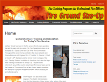 Tablet Screenshot of firegroundsizeup.com